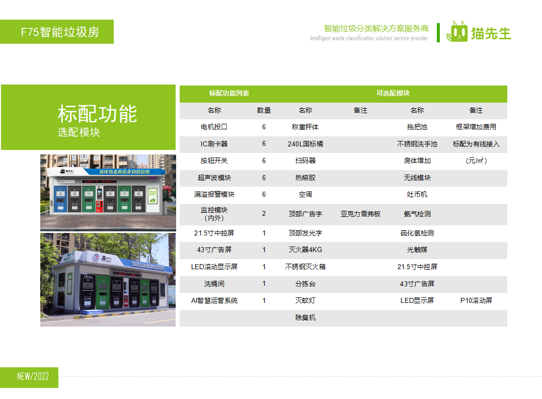貓先生智能垃圾分類房，定時定點(diǎn)垃圾收集站 ，垃圾房生產(chǎn)廠家