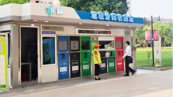 華展貓先生，垃圾分類運(yùn)營，社區(qū)垃圾分類房