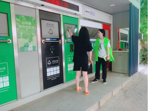 貓先生兩網融合環(huán)保驛站，小區(qū)垃圾分類站，垃圾房廠家