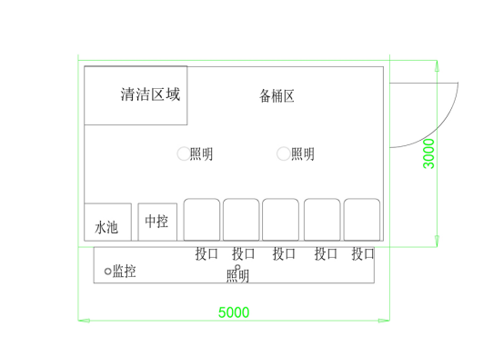 垃圾房尺寸圖，智能垃圾房，垃圾分類收集點(diǎn)，回收站生產(chǎn)廠家，垃圾分類定時(shí)定點(diǎn)收集點(diǎn)