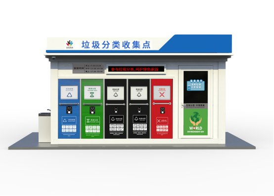 垃圾房效果圖，智能垃圾房，垃圾分類收集點(diǎn)，回收站生產(chǎn)廠家，垃圾分類定時(shí)定點(diǎn)收集點(diǎn)